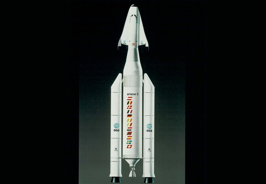 Hermes on Ariane 5 drawing