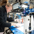Karen Nyberg conducts a session with the Capillary Flow Experiment - 9475230216_d5abb30ba9_o.jpg