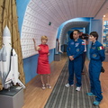 13-11-08-2_In the history museum at the Baikonur Cosmodrome in Kazakhstan, Expedition 40_41 backup crewmembers Anton Shkaplerov of the Russian Federal Space Agency (Roscosmos, center) and Samantha Cristoforetti _o.jpg