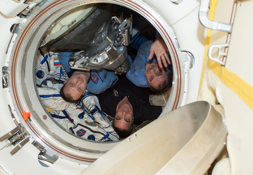 Expedition 36 Crew in the Soyuz TMA-08M Spacecraft - 9730918501 c6b0760631 o