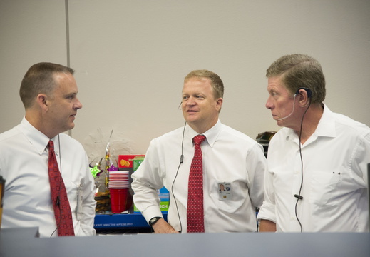 Astronauts Mike Fossum and Eric Boe With Flight Director Norm Knight - 9301421573 b091ce7c88 o