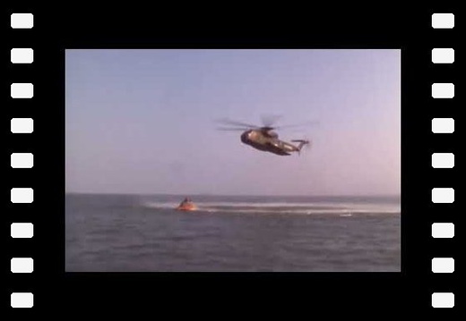 Helicopter training for Apollo splashdowns - 1966 Nasa footages ( No sound )