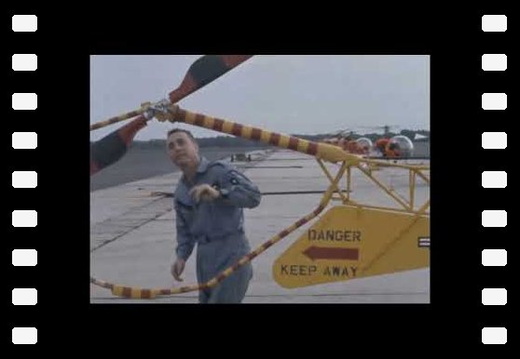Gemini astronauts helicopter training - 1964 footages ( No sound )