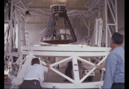 Gemini Spacecraft 2 Deservicing Re-Entry Control System (RCS) Section; Support Buildings; and Heat Shield