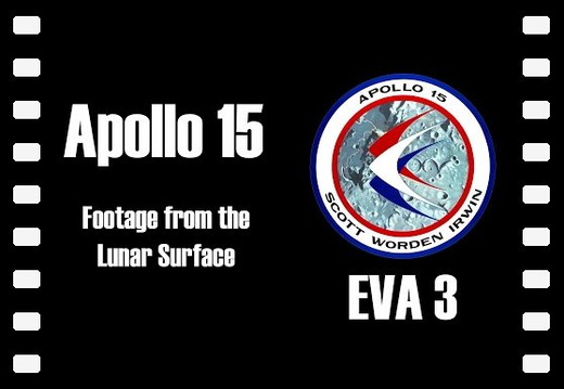 Apollo 15 Full Footage from the Lunar Surface EVA 3