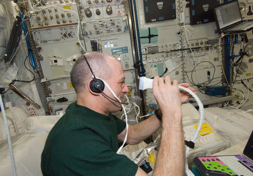 nasa2explore 7097198333 Astronaut Pettit Performs Ultrasound Eye Imaging