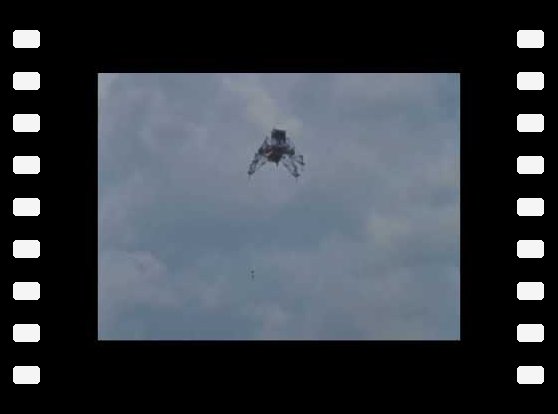 Neil Armstrong LLTV crash - 1969 Nasa footages ( No sound )