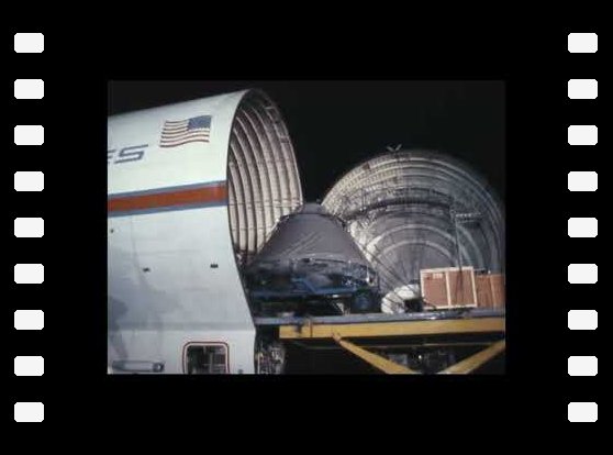 Apollo 11 capsule arrival at Long Beach Airport after flight - 1969 footages ( No sound )