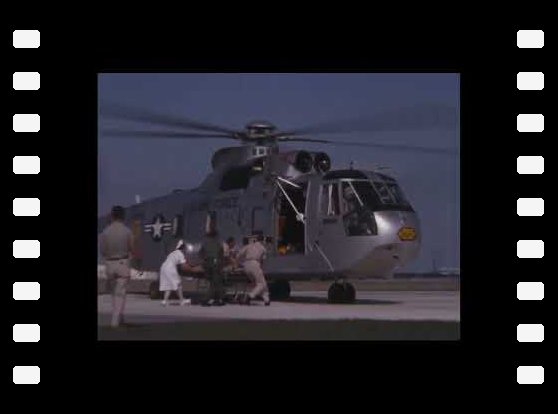 Gemini 3 simulated emergency medical procedures - 1965 Nasa footages ( No sound )