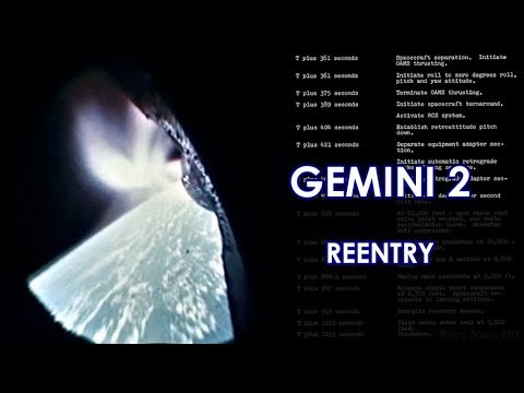 GEMINI 2 Reentry - (Correct Speed) - 1965/01/19